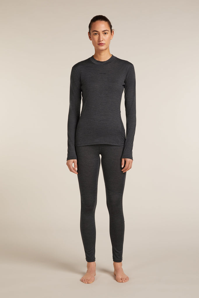 Womens 200 MerinoFine™ Ace LS Mock Neck Jet  0A5769