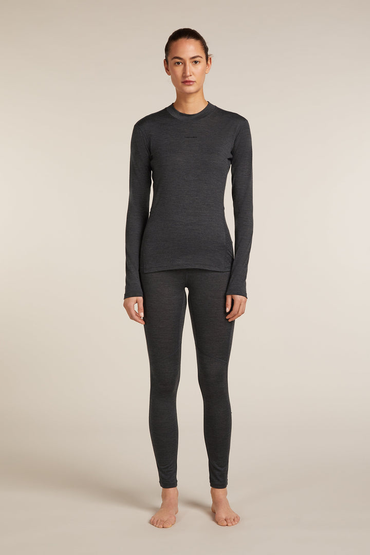 Womens 200 MerinoFine™ Ace LS Mock Neck Jet  0A5769
