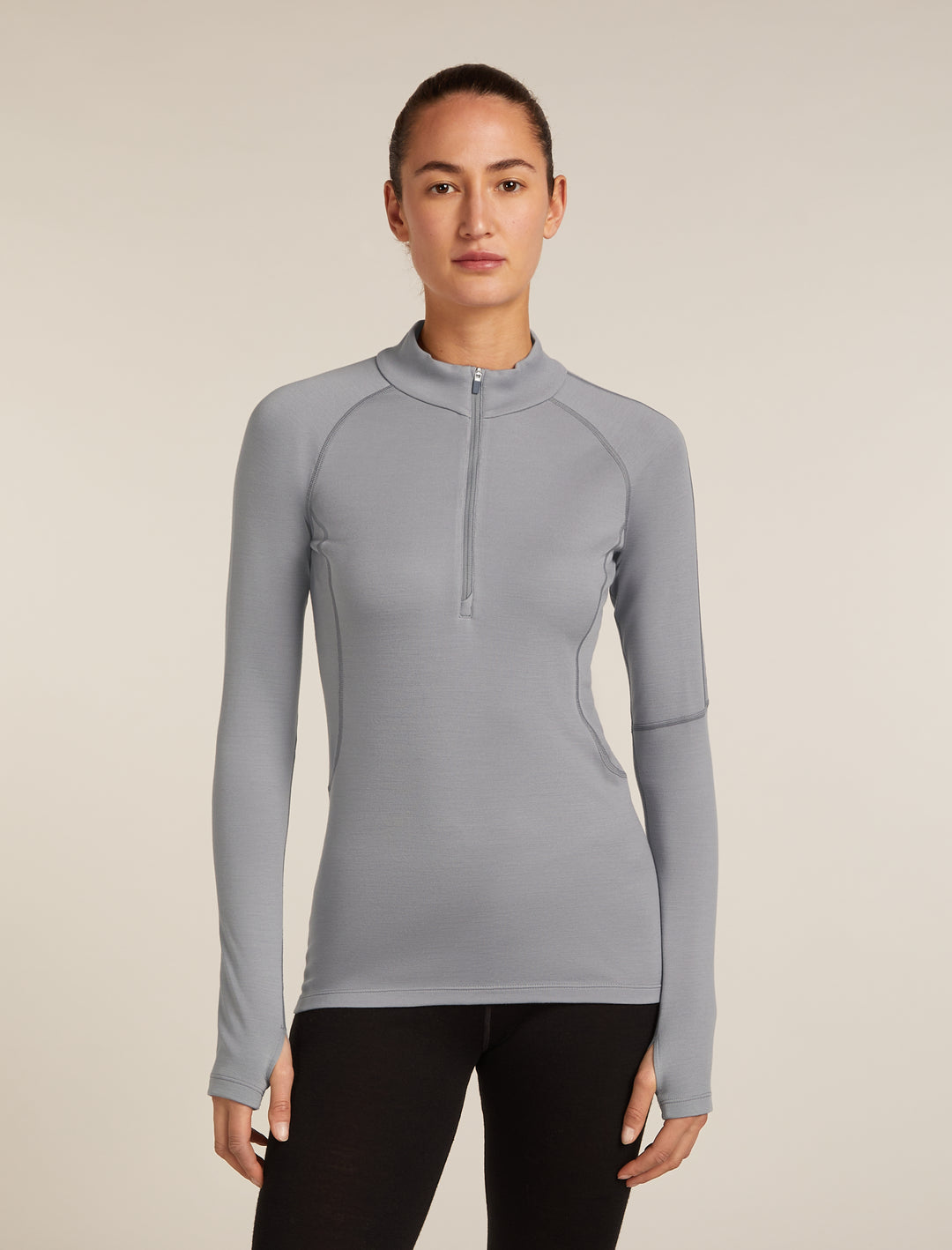 Womens 300 MerinoFine™ Polar LS Half Zip Thermal Top Alloy IBBA56SL