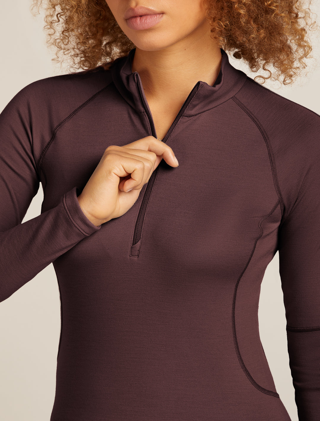 Womens 300 MerinoFine™ Polar LS Half Zip Thermal Top Java IBBA56SL