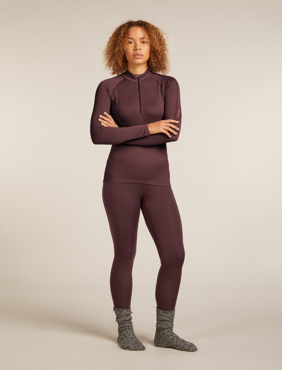 Womens 300 MerinoFine™ Polar LS Half Zip Thermal Top Java IBBA56SL