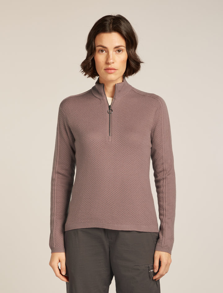Womens Merino icebreaker Anniversary Original L S Half Zip Summit 0A579E