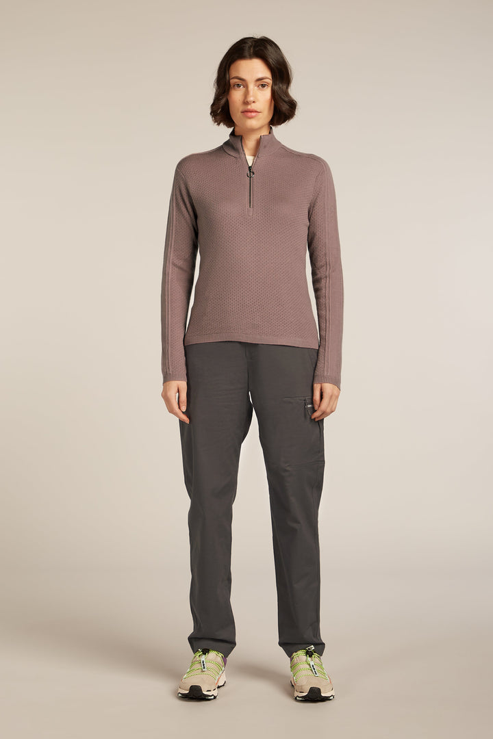 Womens Merino icebreaker Anniversary Original L S Half Zip Summit 0A579E