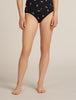 Womens Merino 150 Siren Hipkini Snow Day Black/Acid Pink 0A574Z