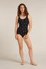 Womens Merino 150 Siren Tank Snow Day Black/Acid Pink 0A5751