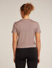 Womens Merino150 Tech Lite S S Crop Tee Summit  0A57CD