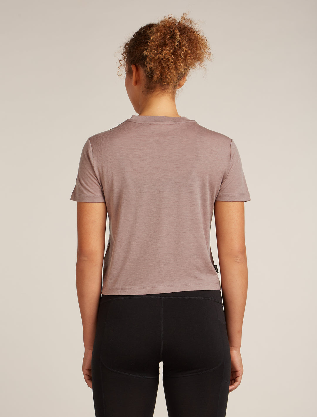 Womens Merino150 Tech Lite S S Crop Tee Summit  0A57CD