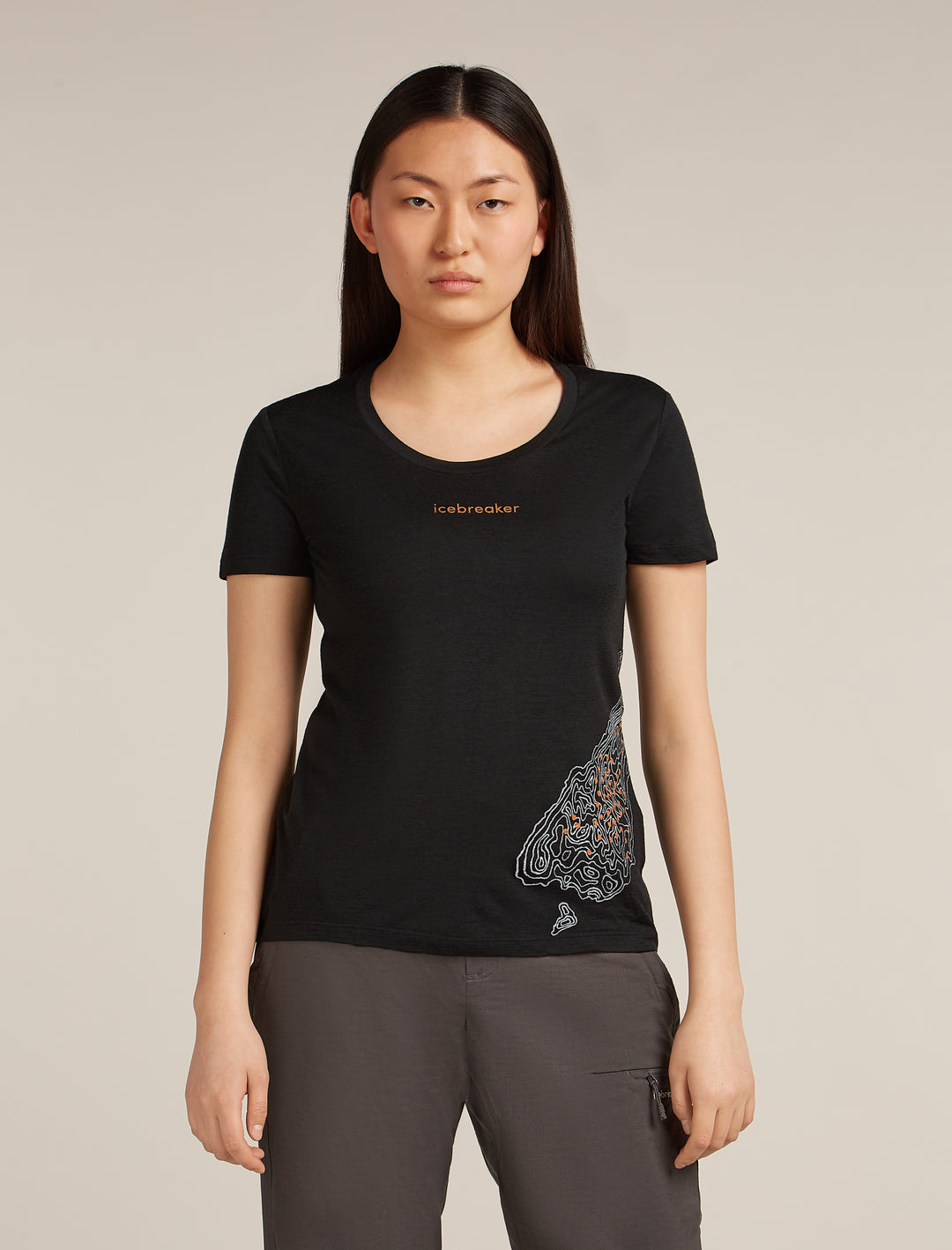 Women Merino 150 Tech Lite SS Scoop Tee 30th Anniversary Black IB0A57C4