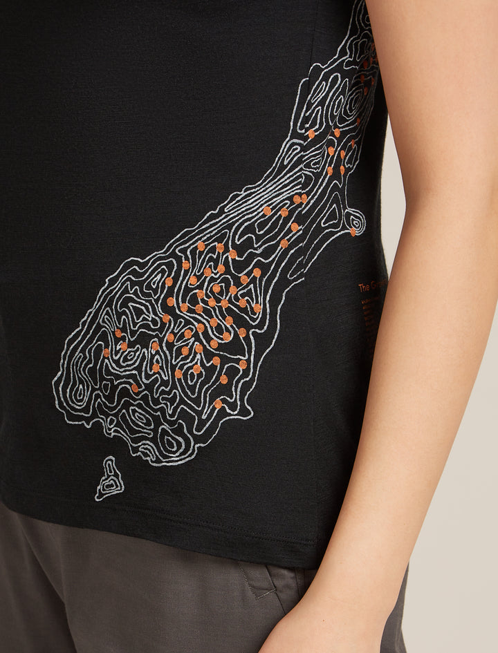 Women Merino 150 Tech Lite SS Scoop Tee 30th Anniversary Black IB0A57C4