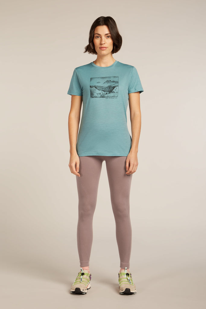 Women Merino 150 Tech Lite SS Tee Terrain  Hydro 0A57CA
