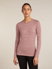 Womens 200 Oasis LS Crewe Summit/Blush 104375