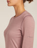 Womens 200 Oasis LS Crewe Summit/Blush 104375