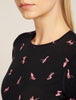 Womens Merino 200 Oasis LS Crewe Thermal Top Snow Day Black/Acid Pink 0A574W