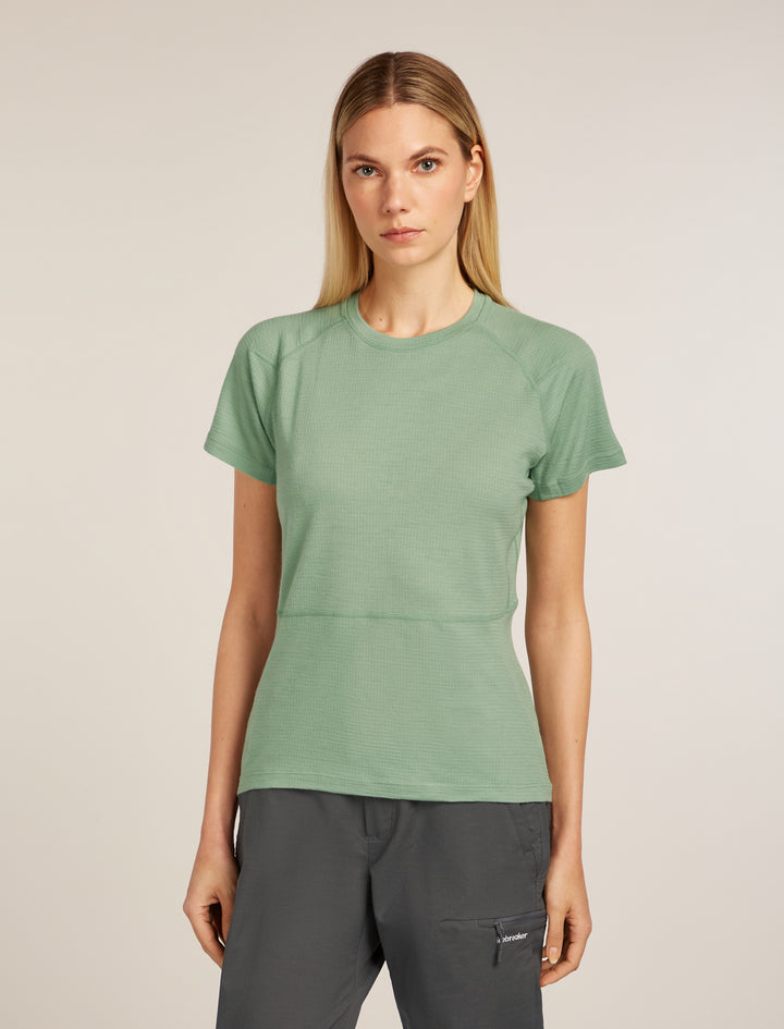 Womens Merino 200 Waffle Elevation Short Sleeve T-Shirt Seaglass 0A5792