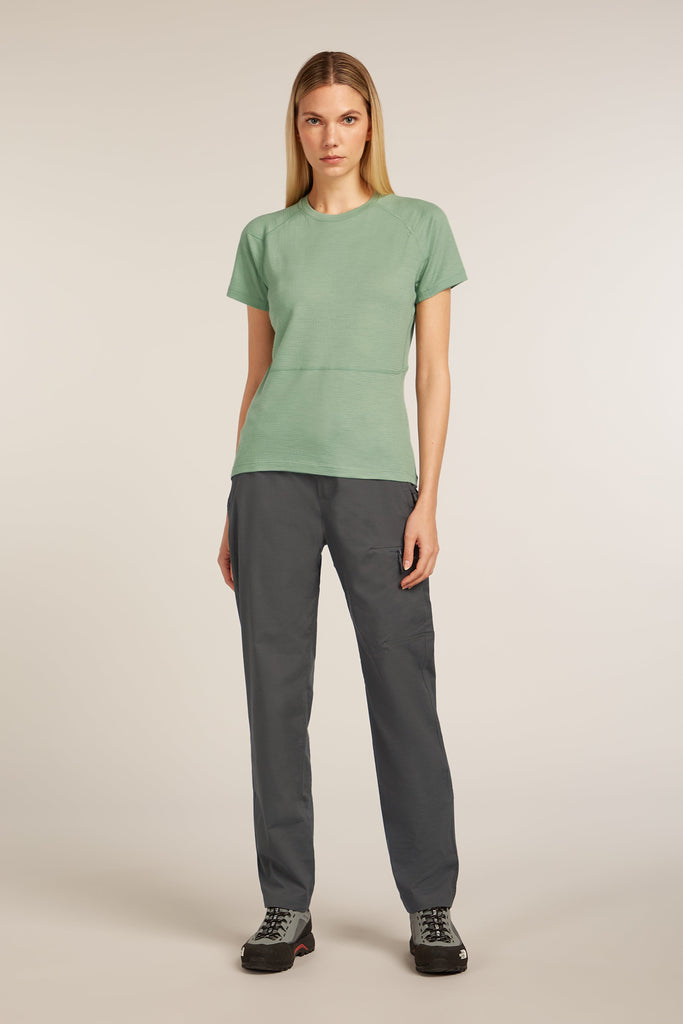 Womens Merino 200 Waffle Elevation Short Sleeve T-Shirt Seaglass 0A5792