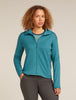Womens Merino 360 Realfleece™ Elemental Long Sleeve Zip Hoodie Topaz 0A571T