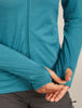 Womens Merino 360 Realfleece™ Elemental Long Sleeve Zip Hoodie Topaz 0A571T