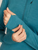 Womens Merino Blend 200 Realfleece™ Descender L S Half Zip Jacket Topaz BA56YM