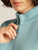 Womens 260 Waffle Knit Wander LLS  1/2 Zip Top Hydro 0A577V