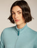 Womens 260 Waffle Knit Wander LLS  1/2 Zip Top Hydro 0A577V