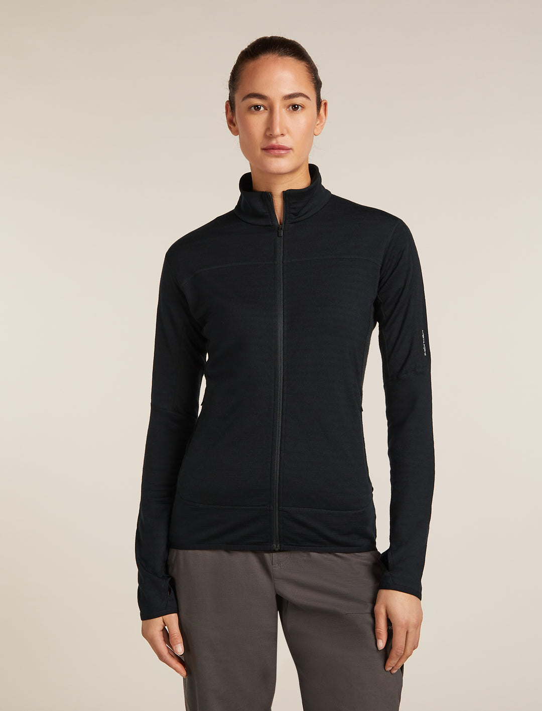 Women Merino Blend 300 RealFleece™ Descender LS Zip Black 0A57CR