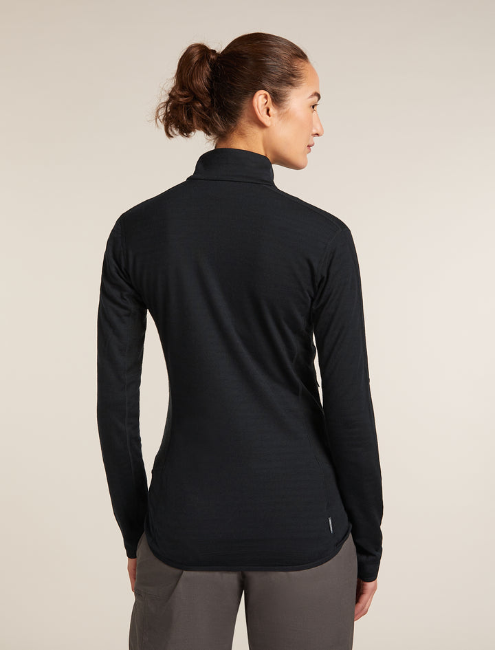 Women Merino Blend 300 RealFleece™ Descender LS Zip Black 0A57CR