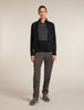 Women Merino Blend 300 RealFleece™ Descender LS Zip Black 0A57CR