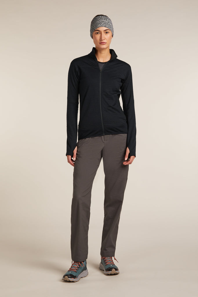 Women Merino Blend 300 RealFleece™ Descender LS Zip Black 0A57CR