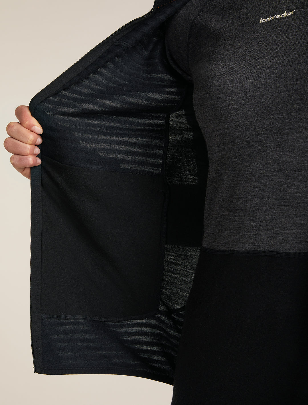 Women Merino Blend 300 RealFleece™ Descender LS Zip Black 0A57CR