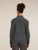 Womens Merino Blend 800 RealFleece™ Classic Pile LS Zip Obsidian 0A57B6