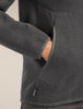 Womens Merino Blend 800 RealFleece™ Classic Pile LS Zip Obsidian 0A57B6