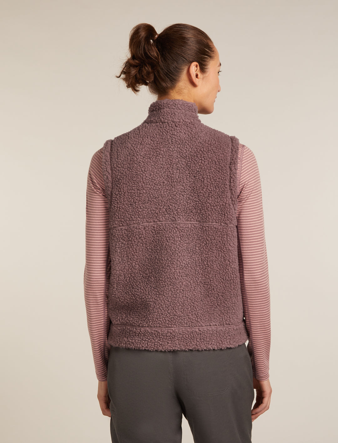Women Merino Blend 960 RealFleece™ High Pile Vest   Summit Dark Heather/Blush  0A57AZ