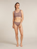 Womens Merino Blend Rib Lotus Bra Summit 0A5777
