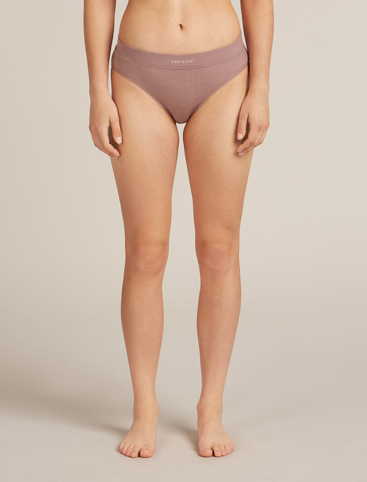 Womens Merino Blend Rib Lotus Hipster Summit 0A5778