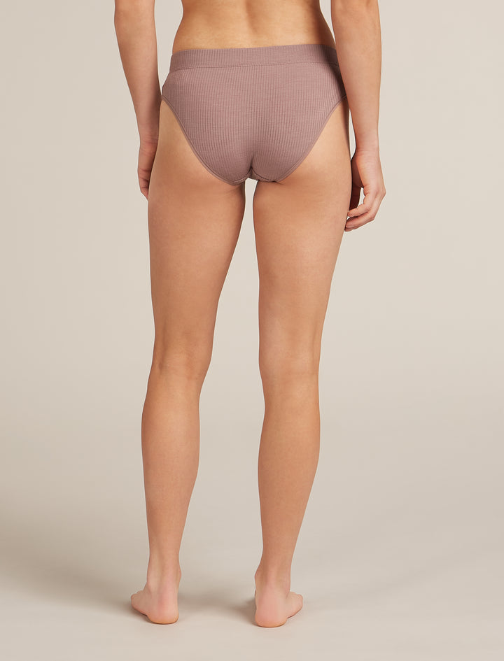 Womens Merino Blend Rib Lotus Hipster Summit 0A5778