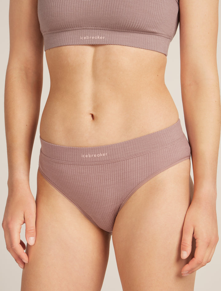 Womens Merino Blend Rib Lotus Hipster Summit 0A5778