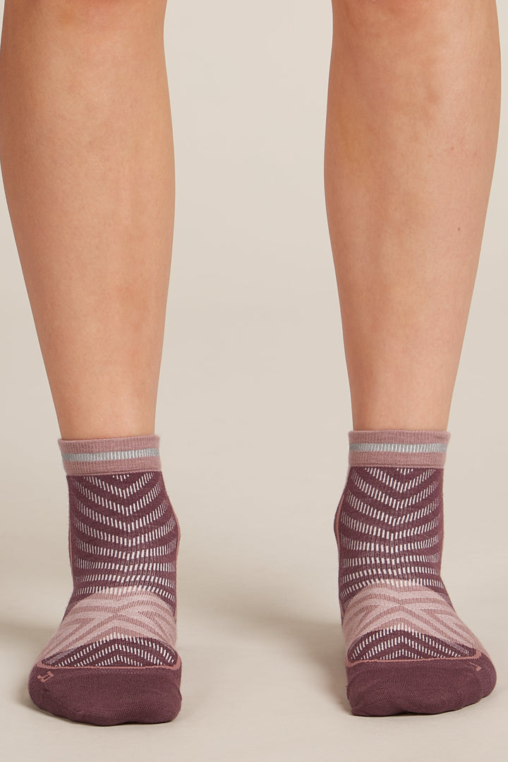 Womens Merino Blend Run+ Ultralight Mini Socks Java/Summit 0A56VK
