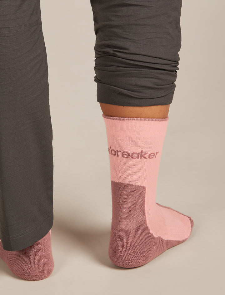 Womens Merino Hike+ Light Crew Socks Blush/Summit  0A578K