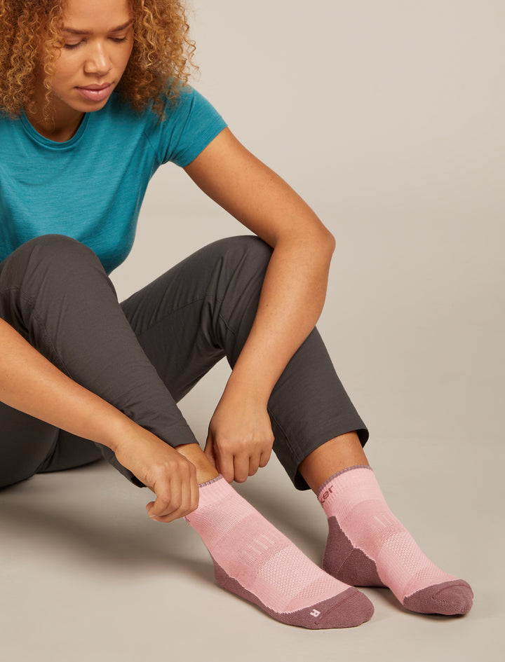 Womens Merino Hike+ Light Mini Socks Blush/Summit 0A578J