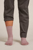 Womens Merino Lifestyle Fine Gauge Crew Socks Summit/ Acid Pink 105253