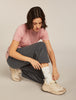 Womens Merino Lifestyle Ultralight Crew Socks Camp Essential Ecru/Heath Sand 0A574D