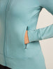 Womens Merino 260 Quantum Long Sleeve Zip Hoodie Hydro BA56XR