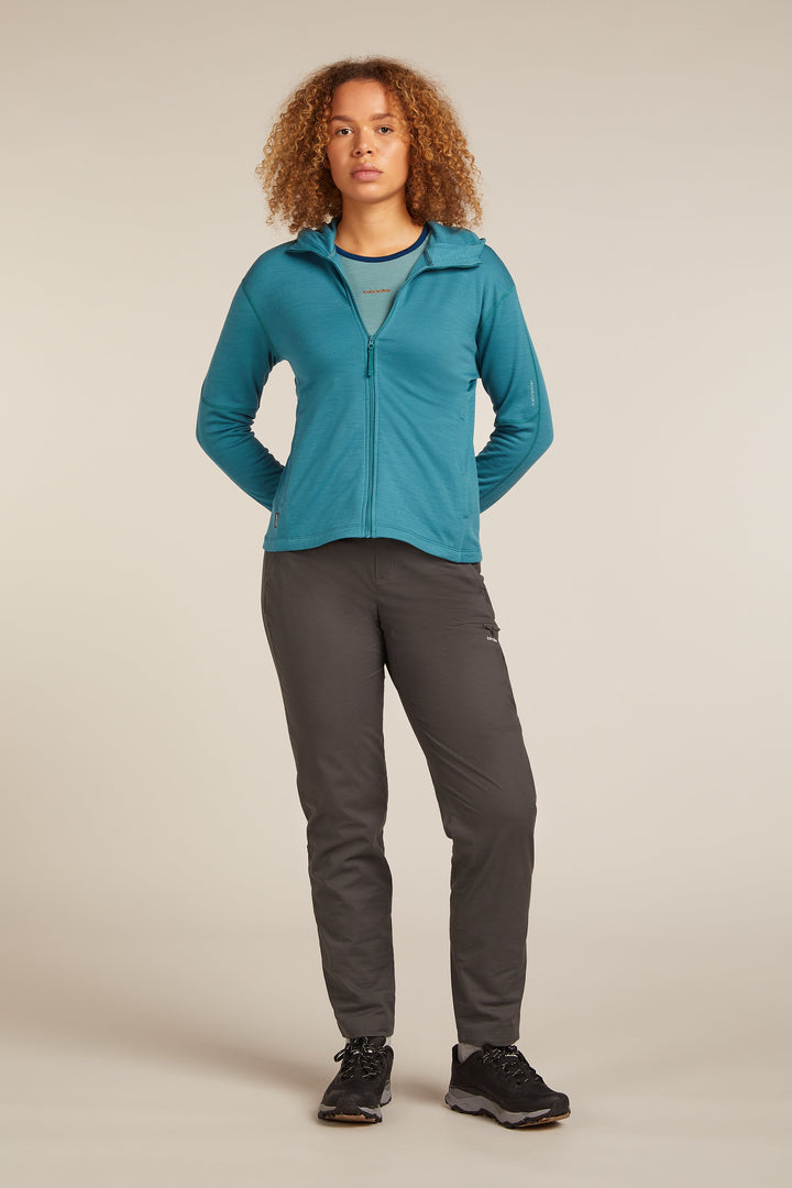 Womens Merino 360 Realfleece™ Elemental Long Sleeve Zip Hoodie Topaz 0A571T