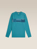 Mens 200 Oasis LS Crewe Elevation Topaz 0A57BD