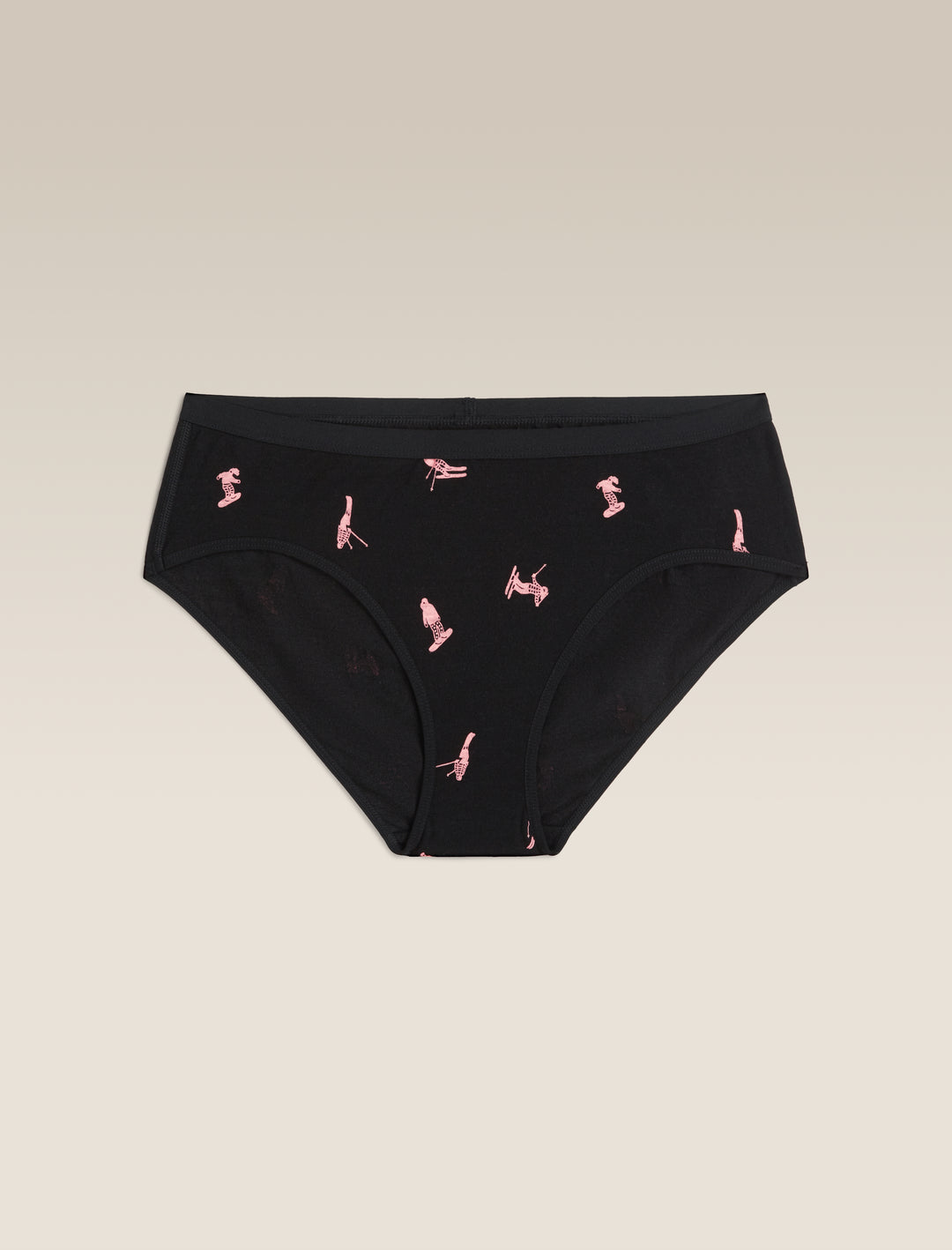 Womens Merino 150 Siren Hipkini Snow Day Black/Acid Pink 0A574Z
