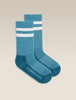 Kids' Merino Blend Hike Light Crew Socks Topaz/Snow ND06