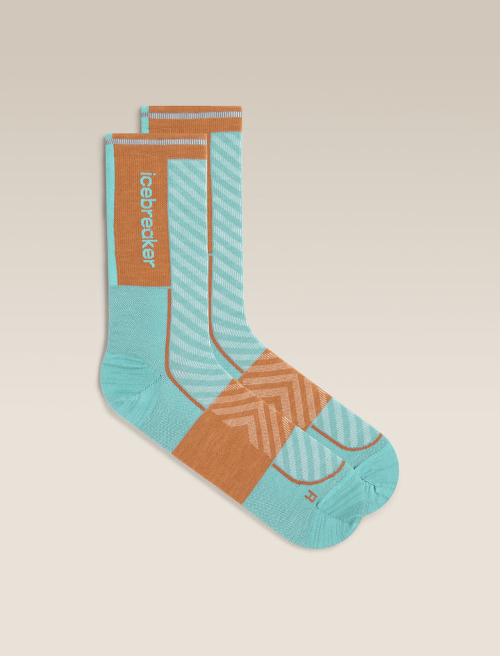 Mens Merino Blend Run+ Ultralight Crew Socks Hydro/Trail 0A56VL