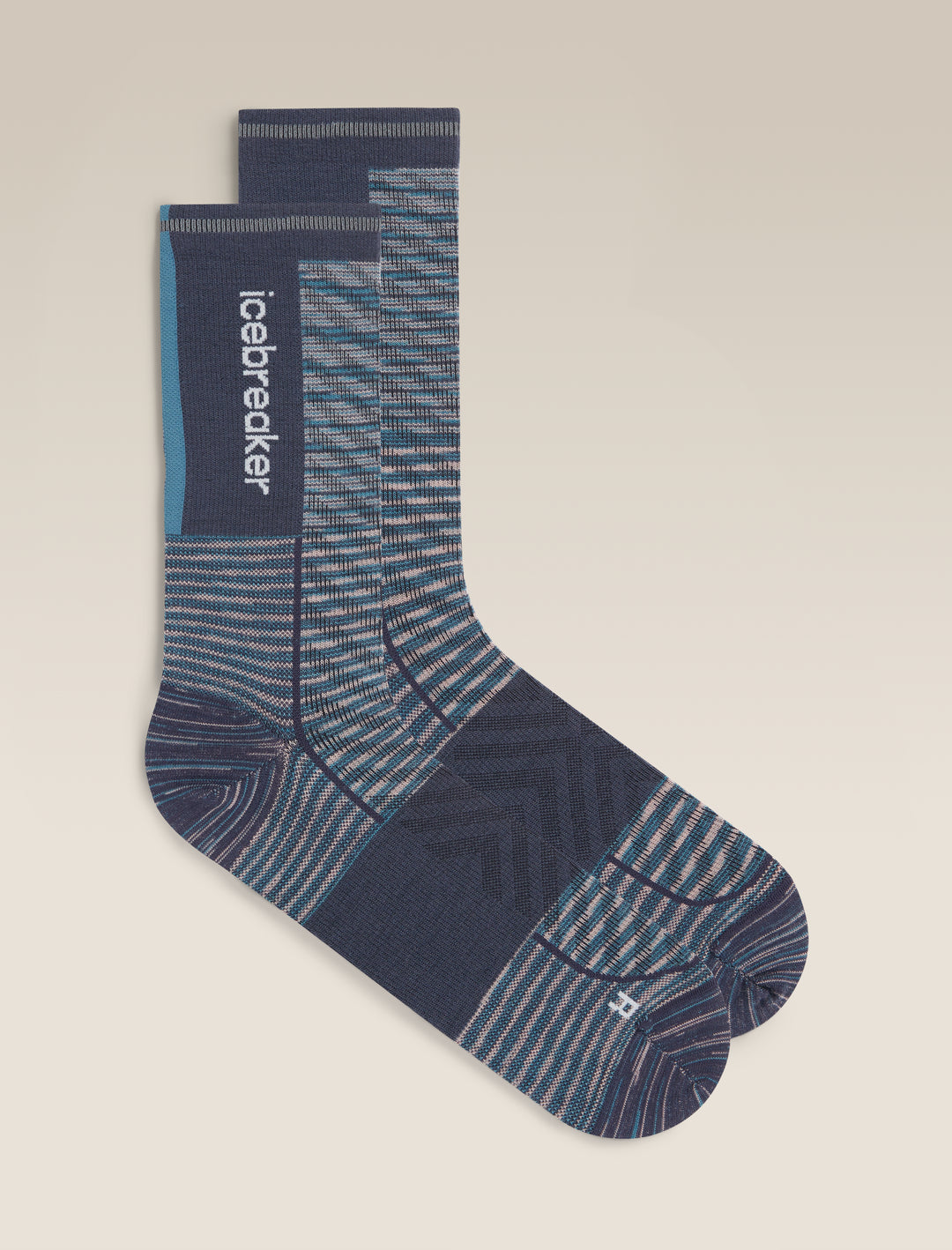 Mens Merino Blend Run+ Ultralight Crew FD Graphite/Snow 0A578W