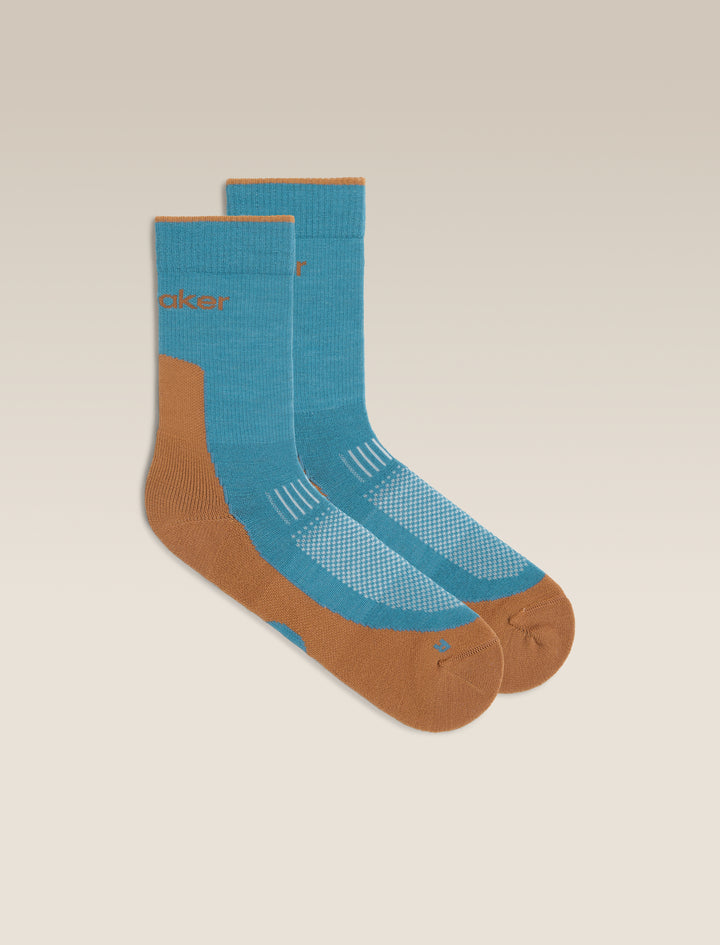Mens Merino Hike+ Light Crew Socks Topaz/Trail 0A578O