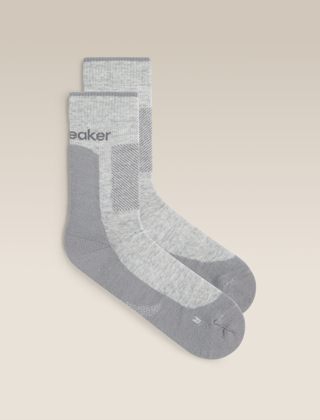 Mens Merino Hike+ Medium Crew Socks Blizzard Heather/Alloy 0A578M